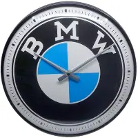 BMW Retro Wand- Uhr Logo DURCHMESSER: 31CM