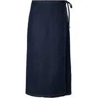 Pieces Pcflora Mw Maxi Wickel Jeansrock | Blau | XS