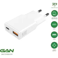 4smarts PDPlug Duos Slim, Drinnen, AC, 12 V, Weiß