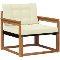 vidaXL Outdoor-Sofagarnitur Massives Akazienholz und Textilene Natur