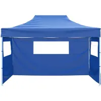 vidaXL Party-Zelt Blau 291 x 431 x 315 cm Oxford-Stoff