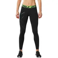 2XU Erfrischungswiederherstellung Kompression Womens Schwarz/grüne Strumpfhose