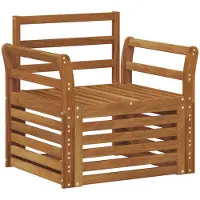 Syfax Outdoor-Sofa Massivholz Akazie Natur