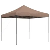 Syfax Party-Zelt Braun 292 x 292 x 315 cm Oxford-Stoff