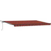 Syfax Markisenstoff Orange und Braun 500 x 350 cm Polyester