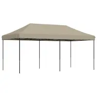 Syfax Party-Zelt Taupe 292 x 580 x 315 cm Oxford-Stoff