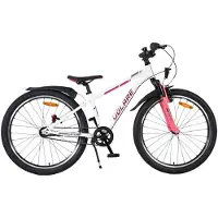 Volare Jugendfahrrad XC Race 24 Zoll Nabenschaltung, Weiß/Rosa