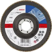Bosch Fächerschleifscheibe X431. Standard for Metal 125 x 22.23 mm. 80