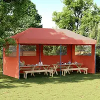 vidaXL "Neues Produkt" Party-Zelt - CLORIS - Pavillon - Terrakotta 292x580x315 cm Oxford-Stoff - Pavillons & Partyzelte V2820