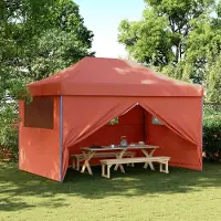 vidaXL "Neues Produkt" Party-Zelt - CLORIS - Pavillon - Terrakotta 292x440x315 cm Oxford-Stoff - Pavillons & Partyzelte V2809