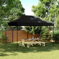 vidaXL "Neues Produkt" Party-Zelt - CLORIS - Pavillon - Schwarz 279x410x315 cm Oxford-Stoff - Pavillons & Partyzelte V2782
