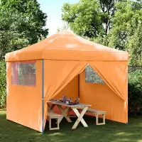 vidaXL "Neues Produkt" Party-Zelt - CLORIS - Pavillon - Orange 292x292x315 cm Oxford-Stoff - Pavillons & Partyzelte V2777
