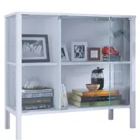 VCM Glasvitrine Jensol Sideboard mit Glas