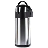 Gravidus Edelstahl Airport Pumpkanne, 5 Liter- doppelwandig, auslaufsicher