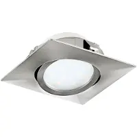 Eglo Pineda, Einbaustrahler, Nicht austauschbare(s) Leuchtmittel, LED, 6 W, 3000 K, Nickel