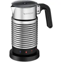 Nespresso Aeroccino4, Automatic milk frother/warmer, Schwarz, Metallisch, 120 ml, 240 ml, Heiß & Kalt, Berührung