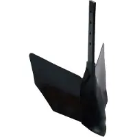 vidaXL Möbel Pflug-Zubehör Schwarz Metall - Gartenfräsen 146267