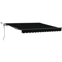 Syfax Markisenstoff Schwarz 300 x 250 cm Polyester