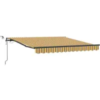 vidaXL Ausziehbare Markise Mehrfarbig 300 x 250 cm Polyester