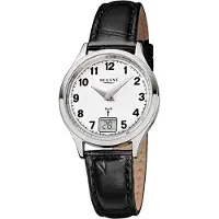 Regent Leder Damen Uhr FR-192 Funkuhr Armband schwarz D2URFR192