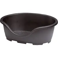 Gebr. De Boon Hunde Kunststoff Liegekorb Domus schwarz, Format:Außenmaß 102 x 67 cm