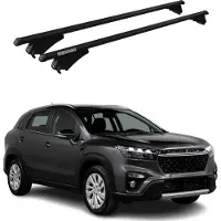 Menabo Grundträger Dachträger für Suzuki SX4 S-Cross 2016-2025 ABE Alu Schwarz