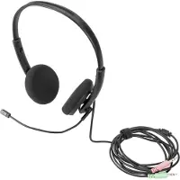 Digitus On Ear Office Headset mit Geräuschreduzierung, 3,5 mm Stereo, Kabelgebunden, Büro/Callcenter, 20 - 20000 Hz, Kopfhörer, Schwarz