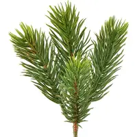 Viana Künstliche Fichtenzweige für Tischdeko und Weihnachtskränze flexibel dekorativ, 24 Stück