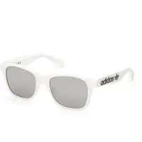 Adidas Originals OR0060 Herren-Sonnenbrille Vollrand Quadratisch Kunststoff-Gestell, weiß