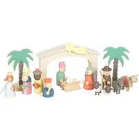 Small Foot Design Spielset Holzkrippe Weihnachtsgeschichte