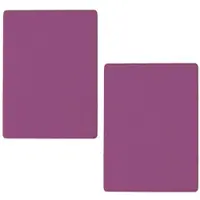 Benetton - Set mit 2 Spannbettlaken in den Maßen 200 x 200 cm + 30 cm für ein 2 m breites Bett in Rainbow Purple.