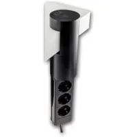 Chilitec 3-Fach Tischsteckdose 3m Kabel Mehrfachsteckdose Schalter USB-A USB-C 20W PD Montageklemme für Tisch Arbeitsplatte Schreibtisch Schwarz