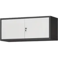 Jan Nowak Schrankerweiterung Aktenschrank mit 2 Flügeltüren 38 x 90 x 40 cm Anthrazit-Weiß