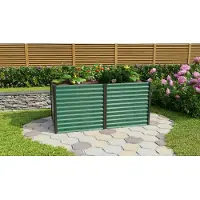 Vitavia Vitavia, Hochbeet "Linus 858", seegras/ schwarz, 188 x 96 x 86 cm (L x B x H)
