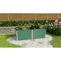 Vitavia Vitavia, Hochbeet "Linus 630", seegras/ alu eloxiert, 188 x 96 x 63 cm (L x B x H)