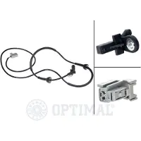 OPTIMAL ABS Sensor Raddrehzahl Hinten Links für VOLVO V70 II (285) 06-S231