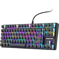 Preyon Blue Blitz Claw Gaming Tastatur - Mechanisch Ohne Nummernblock TKL RGB Aluminium Gateron Blue Schalter Pudding Keycaps PC Computer Tastatur