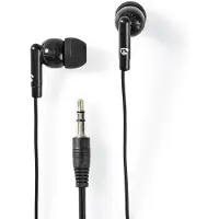 Nedis Kopfhörer mit Kabel - 3.5 mm - Kabellänge: 1.20 m - Lautstärke-Regler - Schwarz