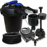 SunSun DruckTeichfilter 10000l 11W UVC NEO8000 70W Schlauch Skimmer Springbrunne