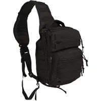 Sturm Bundeswehr und Freizeitshop Schwarzer taktischer Rucksack 100% Polyester 30X22X13 cm Miltec 50221