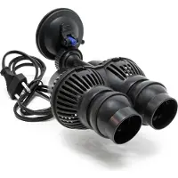 SunSun JVP-202A Strömungspumpe 12000 l/h 24 W Aquarium Pumpe mit 2 schwenkbaren Düsen und Saugnapf zur einfachen Befestigung