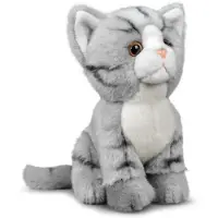 Animigos - World Of Nature Grey Tabby Cat (37235)