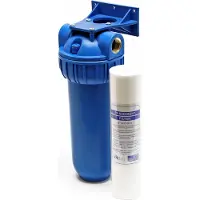 Naturewater NW-BR10B1 1 Stufen Wasserfilter, 5 µ, 26,16 mm (3/4") Filtereinsatz, Ø60 mm PP Kartusche, Filter Wandhalterung, Filterschlüssel, Sedimentfilter
