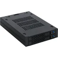 Icy Dock MB742SP-B, Schwarz, Metall, Kunststoff, 9.5 mm, 12 Gbit/s, CE, REACH, 101,6 mm