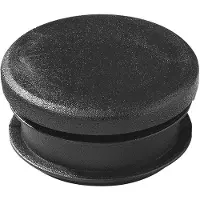 Proplus Endkappe Kunststoff schwarz Rund Ø30mm