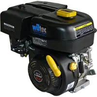 Wiltec LIFAN 168 Handstart Benzinmotor mit 6,5 PS Einzylinder für Kleinmaschinen & Karts, luftgekühlter 4-Takt Motor mit 19,05 mm Kurbelwelle, OHV-Ventilsteuerung & 196 cc Hubraum