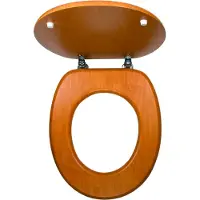 Novaservis WC-Sitz aus furniertem Holz, Nussbaum hell