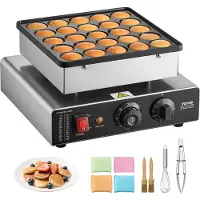 Vevor Mini Pfannkuchenmaker Dutch Muffin Waffeleisen mit 43 mm Durchmesser