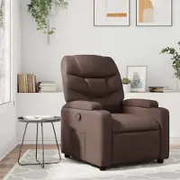 vidaXL Cloris Designermöbel Relaxsessel Braun Kunstleder 2024 Neu