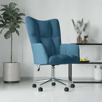 vidaXL (NEU 2026) Relaxsessel Blau Samt - Loungesessel - 10.7 kg